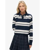 superdry para mujer w6012175a polo stripe rugby marino m casual algodon manga larga