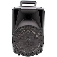 lauson llx35 negro altavoz inalambrico portatil 28w bluetooth karaoke fm luces usb sd