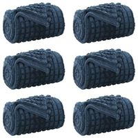 mantitas de sofa 6 uds azul marino 150 x 130 cm 275 kg lana vidaxl