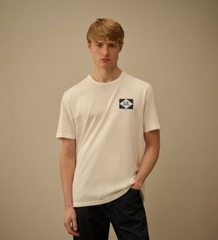 C.P. Company para hombre. 20CMTS267A110656W Camiseta Sleeve blanco (L), Casual, Algodón, Manga corta