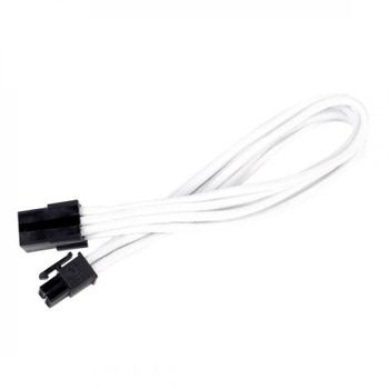 SilverStone PP07-IDE6W Cable Extensor de Alimentación 6 Pin a PCI-E 6 Pin Macho/Hembra 25cm Blanco