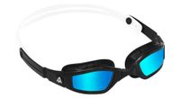 aquasphere ninja gafas de natacion negro   blanco   lentes de espejo azul