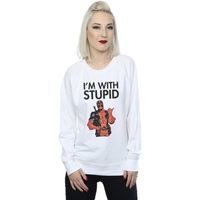 marvel jersey im with stupid para mujer