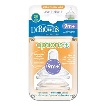 Dr Brown's Options+ Level 4 Wide-Neck Teats