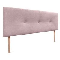 dhome cabecero de pana liso con botones 145x115 con patas camas 120135140 - rosa palo