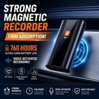 grabadora de voz magnetica de 64gb con 760h de tiempo de grabacion dictafono digital con activacion por voz y cancelacion de ruido para conferencias y presentaciones