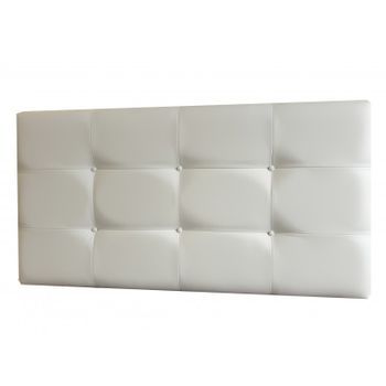 Cabecero Cama  Polipiel Moderno  120*70cm Texas Botones Blanco