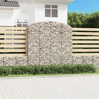 cesta gaviones  gavion para piedras  gavion decorativo forma arco hierro galvanizado 200x50x200220 cm cfw251437