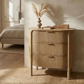 Cómoda de madera de abeto 80,5x47x82 cm