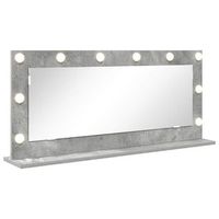espejo de tocador gris concreto 100 x 45 x 18 cm rectangular vidaxl