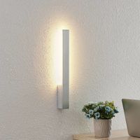 lampara de pared led de aluminio gris