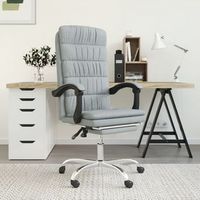 silla de masaje  silla de gaming reclinable de tela gris claro cfw790037