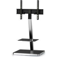 sonorous pl2710-blk-slv 600 mm tv stand with bracket - black  silver black
