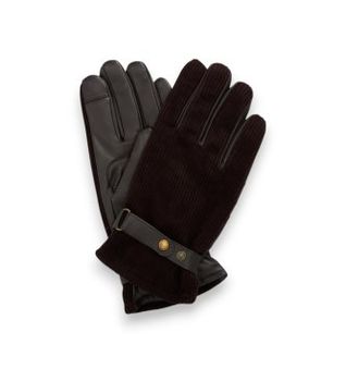 Barbour para hombre. MGL0137 Guantes de piel Nelson marrón (L), Casual