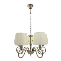 lampara salon modelo amsterdam 5xe14 cuero regx45x45 cm fabrilamp
