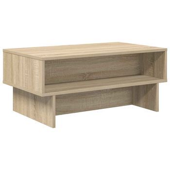 Mesa De Café - Mesa De Centro - Mesa Baja Roble Sonoma 80 X 46 X 35 Cm Madera De Ingeniería