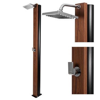 Ducha Solar Crm Natur 30l Agua Caliente Piscina Jardin - Teak