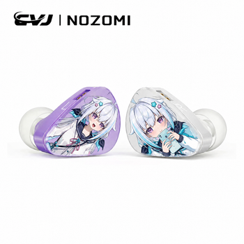CVJ NOZOMI Auriculares In Ear Monitor 2DD+1 Driver Magnético Planar Híbrido 3 Unidades HIFI IEM Panel Anime Intercambiable Conectores 3.5mm 4.4mm