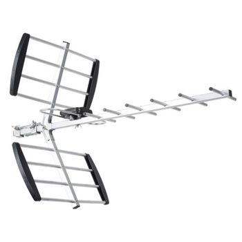 Antena de televisión Libox LB1600 exterior 18 dB filtro LTE aluminio negro