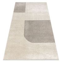 alfombra fusion 0805 crema  beige - geometrica moderna abstracta 80x150 cm