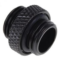 alphacool doble nippel g14 rosca exterior a g14 rosca exterior negro