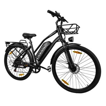 LOOKROAD L28 MIN Bicicleta eléctrica, batería 36V 18Ah, motor de 500W, velocidad máxima recomendada 25 km/h, sensor de v