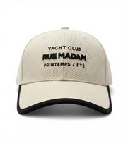 rue madam paris para mujer 1560 gorra rivera beige negro osfa casual algodon
