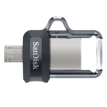 MEMORIA MICRO USB + USB 3.0 SANDISK ULTRA DUAL DRIVE M3.0 32GB GREY & SILVER SDDD3-032G-G46
