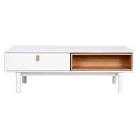 mesa centro mdf pu 120x60x40 blanco