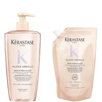 kerastase gloss absolu shampoo 500ml and refill pouch bundle