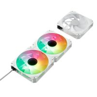 abysm arclight 20 argb ventilador 120mm pwm con conexion en serie blanco pack 3 unidades