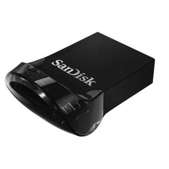 Sandisk ultra fit memoria usb 128gb - 3.1 gen 1 - 130mb/s en lectura - color negro (pendrive)