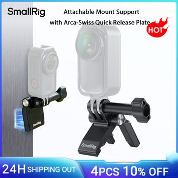 Soporte de montaje magnético SmallRig con placa de liberación rápida Arca-Swiss para cámara de acción DJI para interfaz Arca-Swiss estándar 5760