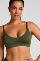 hunkemoller bralette triangular dide verde