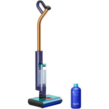 Dyson Clean+Wash Hygiene Copper y Prussian Blue - Fregadora aspiradora sin filtro para suelos duros y húmedos con cepillo motorizado, rodillo microfibra de 84.000 filamentos y detergente probiótico