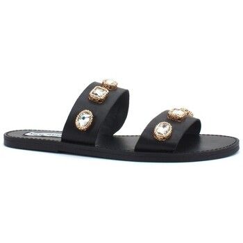 Steve Madden Sandalias Jase Blak Leather JASE02S1 para mujer