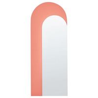 espejo de pared enmarcado 55 x 140 cm naranja groises