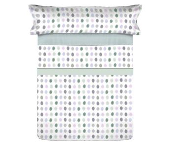 Juego sábanas microfibra verano gomil aqua cama 105cm donegal collections