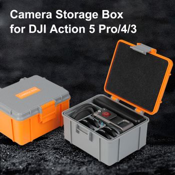 Maleta de transporte dura PULUZ para DJI Osmo Action 5 Pro/4/3, accesorios, caja de almacenamiento protectora para exteriores, funda multia prueba de arañazos