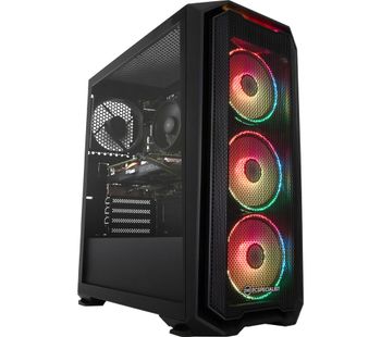 PC SPECIALIST Tornado R5 Gaming PC - AMD Ryzen 5, GTX 1660, 1 TB HDD & 256 GB SSD, Transparent