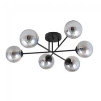 plafon de techo nicolo grafito 6 luces