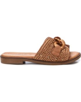 de CARMELA SANDALIA DE MUJER EN RAFIA CON ADORNO DECORATIVO CAMEL