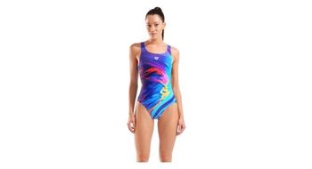 Banador arena kaleidoscope azul multicolor mujer