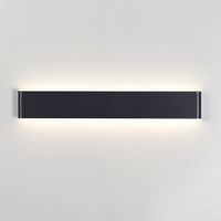 aplique de pared led egeo negro 14w
