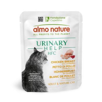 Almo Nature HFC Urinary Help 24 x 50 g - Pack Ahorro - Pechuga de pollo con arándanos