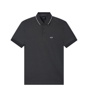 ax armani exchange para hombre xm001289af10363m8317 polo regular negro m casual algodon manga corta