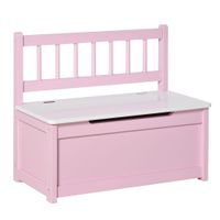 baul de juguetes 60x30x50 cm rosa