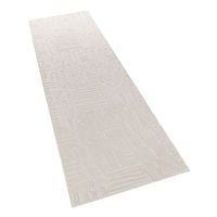 alfombra moderna tokko crema 80x300 cm