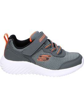 Zapatillas Cómodo De Niño Skechers 403906n-char Color Gris 24