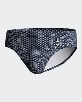 Slip de Baño con estampado geométrico
